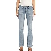 Silver Jeans Co. Womens Britt Low Rise Curvy Fit Bootcut Jeans