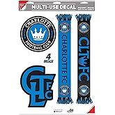 Premiership Soccer Charlotte FC | Set of 4 Licensed Decals | The Poster Alternative