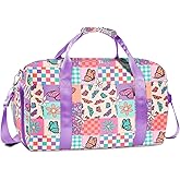 RLGPBON Gym Bag for Kids, Duffel Bag for Girls and Boys Sports, Gyms and Weekend Getaway, Waterproof Dufflebag with Shoe and Wet Clothes Compartment