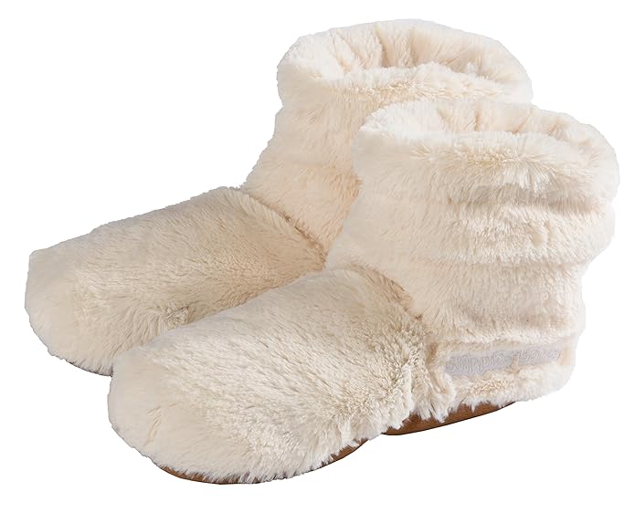 Warmies Slippies Boots deluxe - beige, Größe 37 - 42