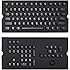 CORSAIR PBT Double-shot Keycaps Full 104/105-Keyset - RGB & Backlit Compatible – For Mechanical Keyboards - FPS MOBA MMO - Black