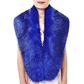 Dikoaina Women's Faux Fur Collar Scarf Wrap – Winter Warm Shawl Cape Elegant Neck Warmer for Ladies
