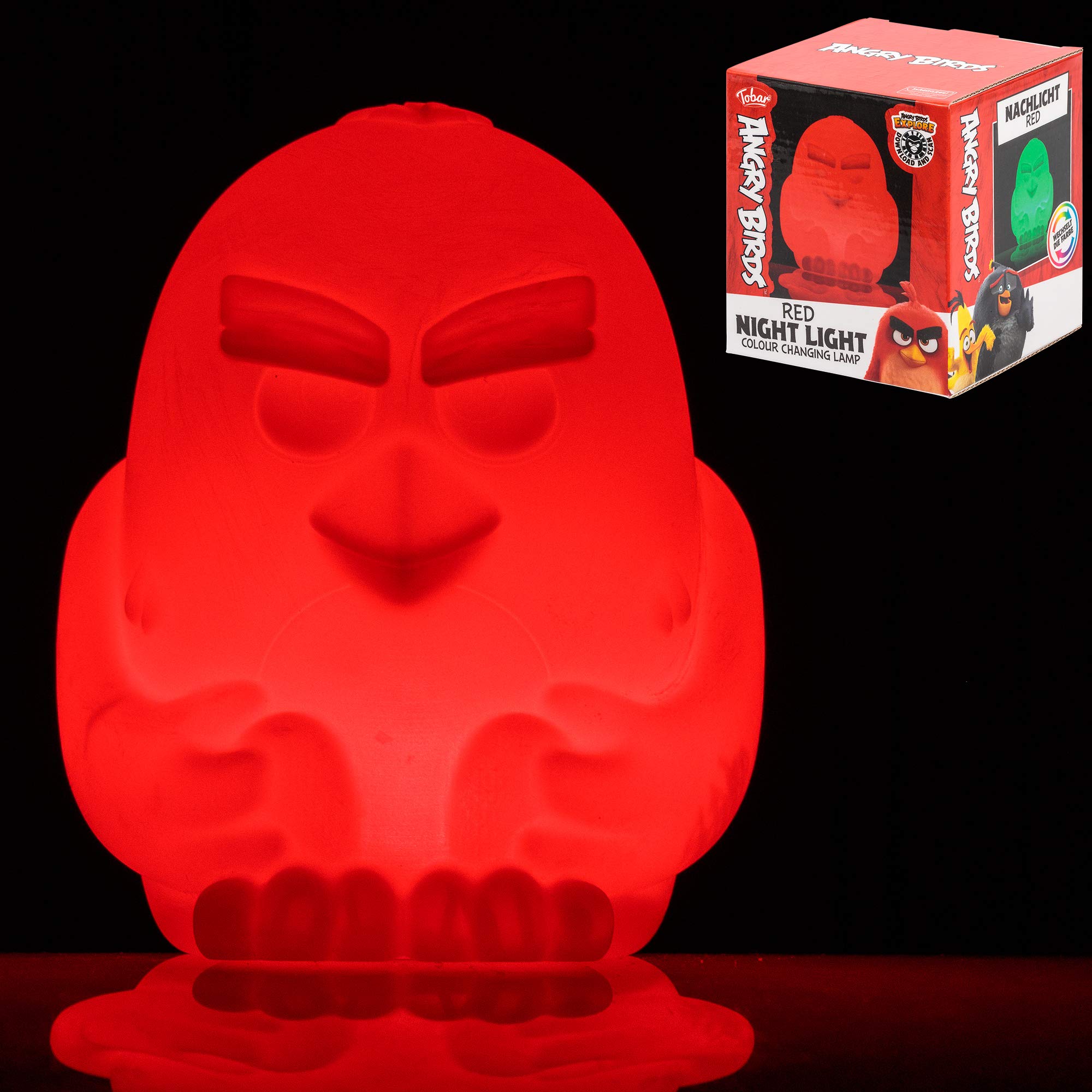 Tobar ANGRY BIRDS - NIGHT LIGHT - RED, Medium
