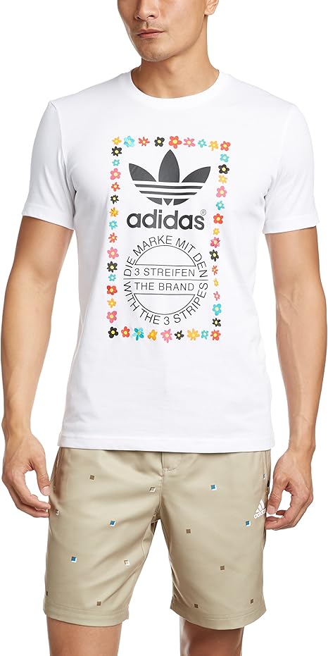 Amazon Co Jp Adidas Tシャツ Pharrell Williams Graphic 白 ブラック サイズ Xl X 大 服 ファッション小物