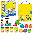 Play-Doh Disney Junior Mickey Mouse Clubhouse Shape a Story Playset, Storage & Travel, Arts & Crafts Preschool Toys for Kids 
