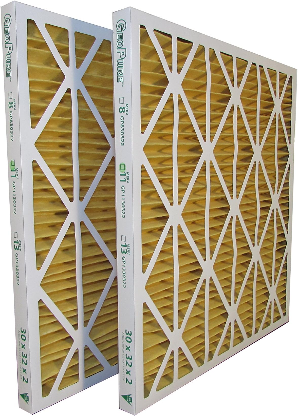 30x32x2 MERV 11 GeoPure Geothermal Air Filter (pack of 2)