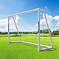 Caprihom Soccer Goals 10x6.5/8x6/8x5/6x4/12x6 Soccer Nets for Backyard Portable Soccer Goals Post Soccer Training Equipment, Weatherproof PVC Soccer Goal