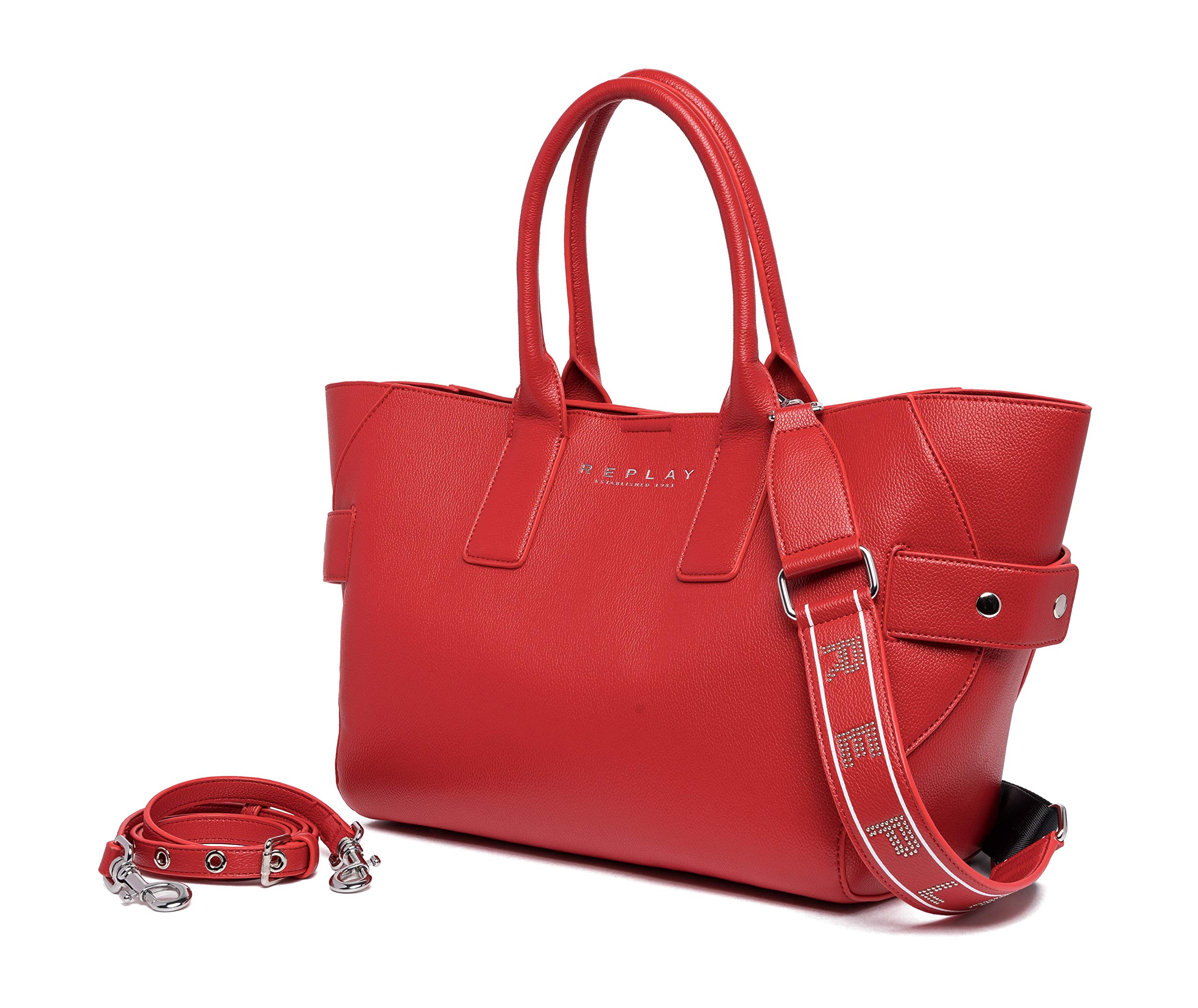 Replay Women's Fw3079 Handbag, 260 Blood Red, UNIC