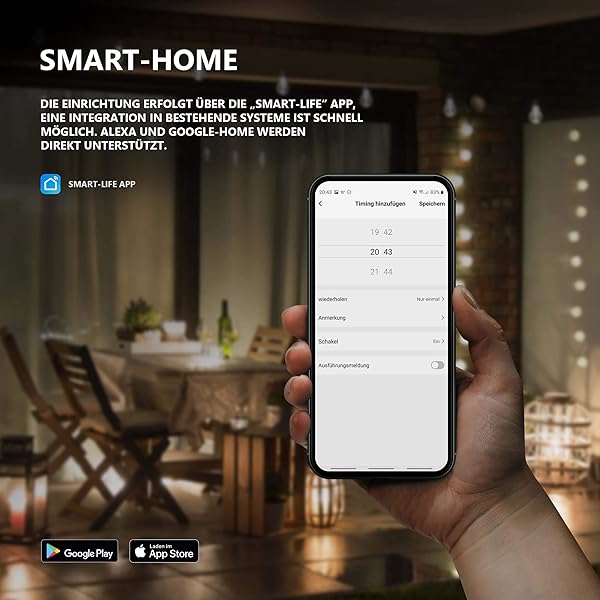 Goliath   Enchufe WLAN para jardn impermeable IP44 control mediante aplicacin compatible con Alexa Smart Home