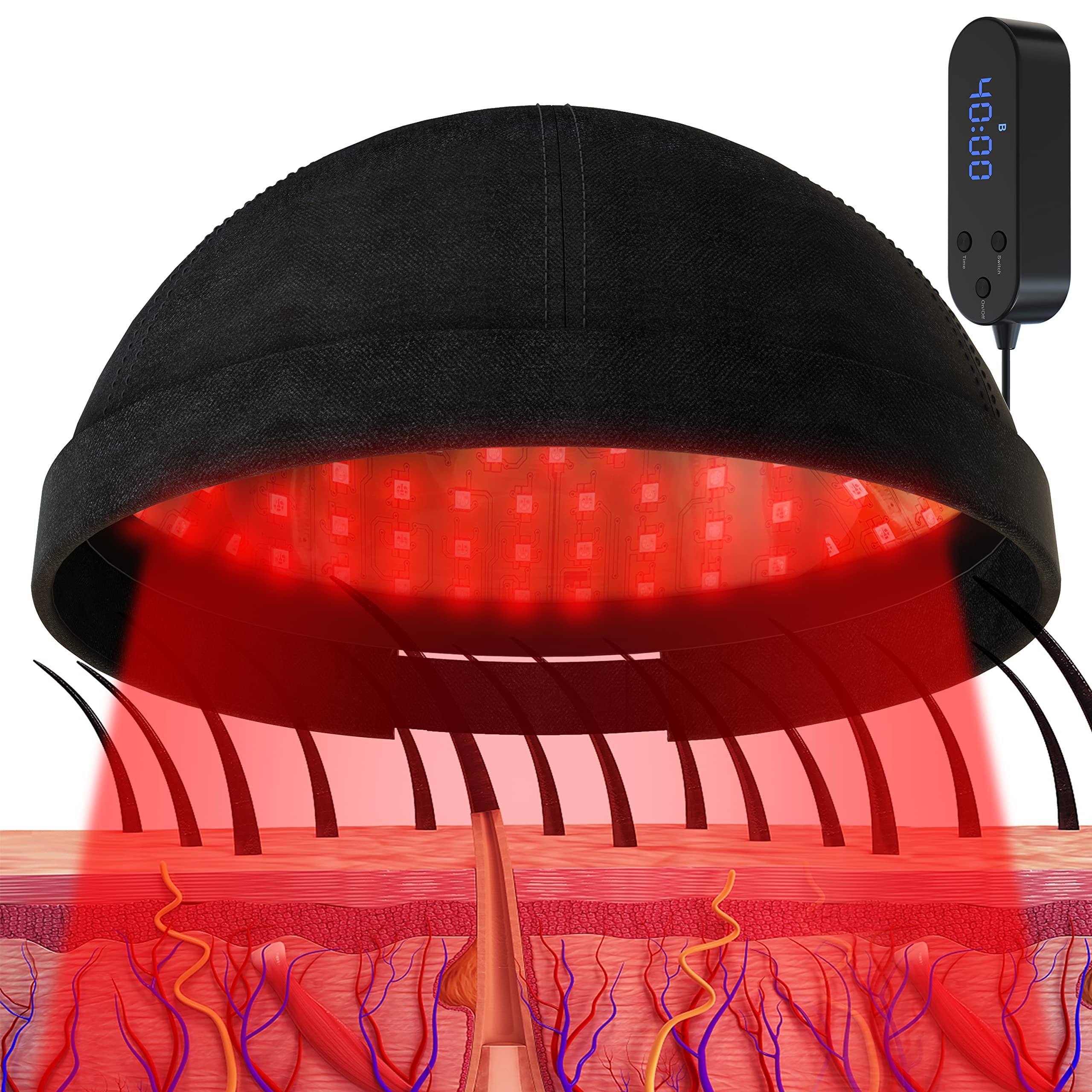 KTS Laser Therapy System for Hair Growth, Hair Regrowth Helmet & Hat for Men and Women, Hair Loss Treatment for Thinning Hair