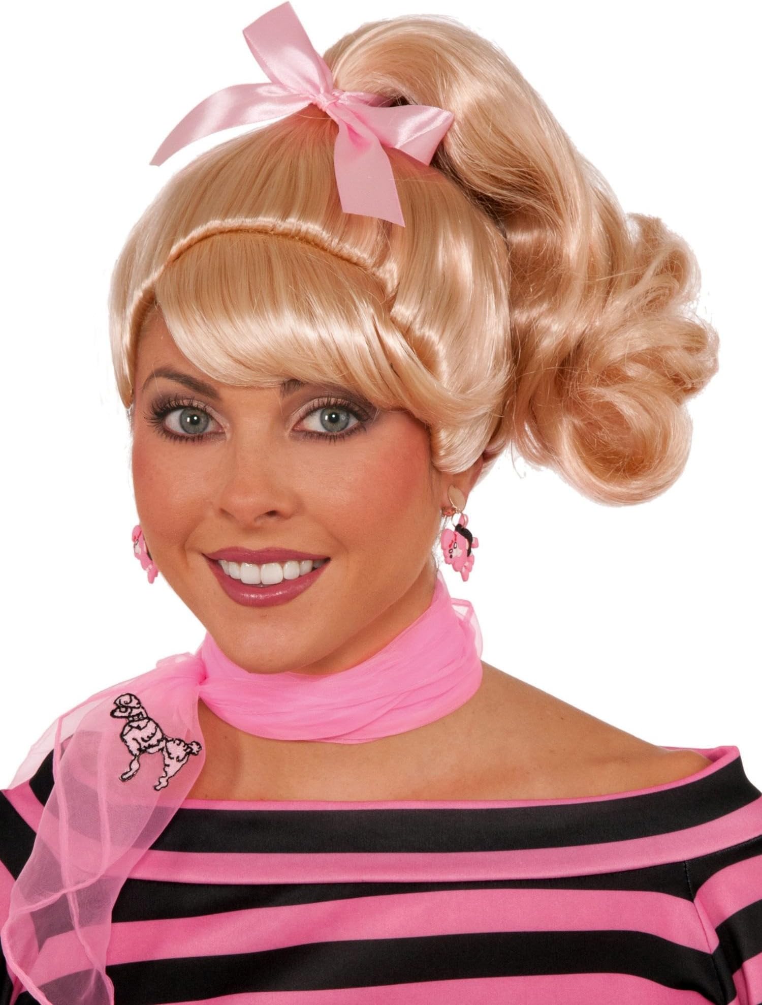 Fun World 430001 50s Blonde Ponytail Wig - Adult