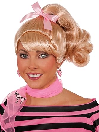 Fun World Costumes Adult Sandy S Ponytail Wig Blonde Amazon Co Uk