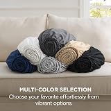 Bedsure Double Fitted Sheet Deep Pocket 16inch Soft Microfiber Grey 135x190cm view 5