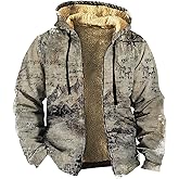 Biacolum Men's Zip Up Jackets Western Style Ethnic Hoodie Hooded Vintage Long Sleeve Warm Coat Winter Outfits