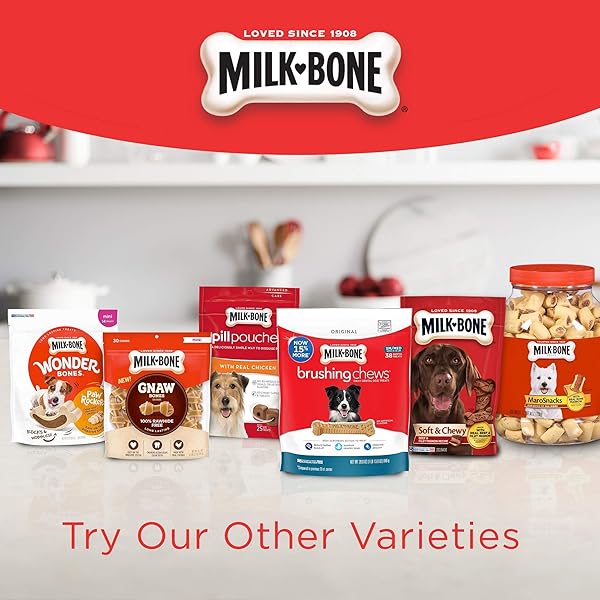 MILK-BONE FLAVOR SNACKS SMALL DOG BISCUITS, FLAVORED CRUNCHY DOG TREATS, 7 POUND BOX