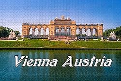 Austria Schonbrunner Gardens Vienna Jigsaw Puzzle