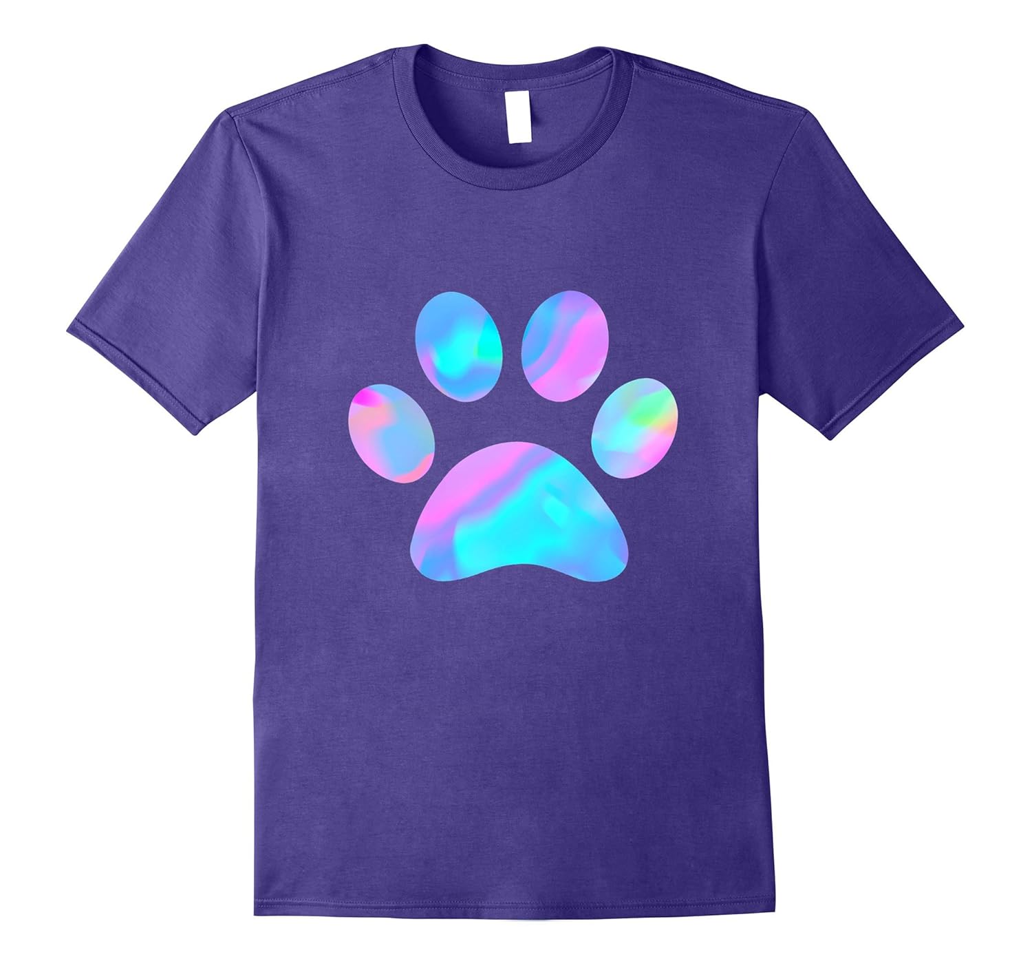 Abstract Pastel Colors Paw Print t-shirt Pet Cat Dog Lover-ANZ