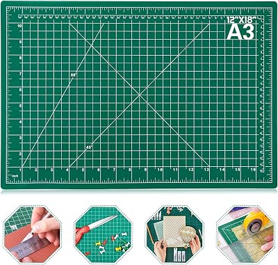 anezus 12 x 18 Self Healing Cutting Mat Double Sided 5-Ply Rotary