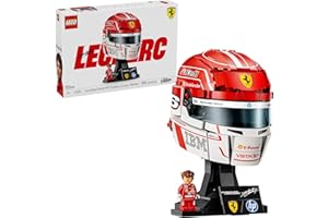 LEGO Editions Scuderia Ferrari HP Charles Leclerc Helmet - Building Set for Teens, Ages 14+ - Collectible F1 Display - Bedroo