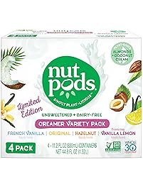 nutpods NEW LIMITED EDITION Variety 4-Pack, Unsweetened Dairy-free Creamer