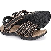 WHITIN Women’s Hiking Sandals with Arch Support | Adjustable Hook and Loop Straps | Durable Sport Sandals for Outdoor Adventure