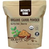Anthony's Organic Carob Powder, 1 lb, Gluten Free, Non GMO, Cocoa Powder Alternative, Unsweetened