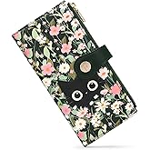 Sunpour Women’s Wallet,Thin RFID Blocking Leather Wallet for Women Credit Card Holder Travel Wallet with Zipper Pocket(Cat)