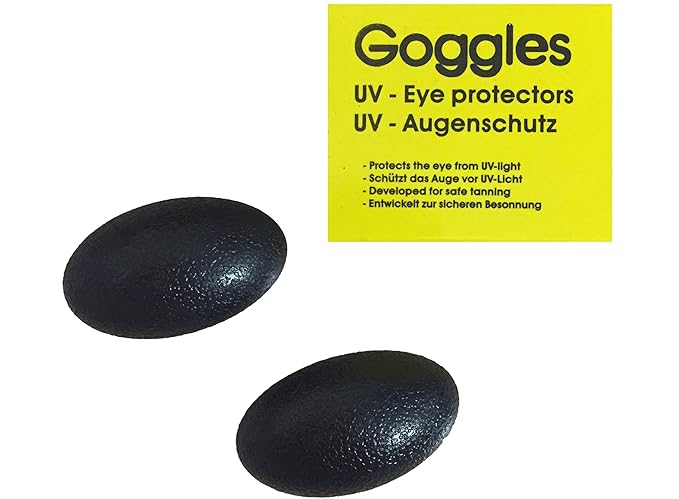 Goggles Solariumbrille Schutzbrille UV Brille Solariumschutzbrille schwarz - By Beauty & Legwear Store