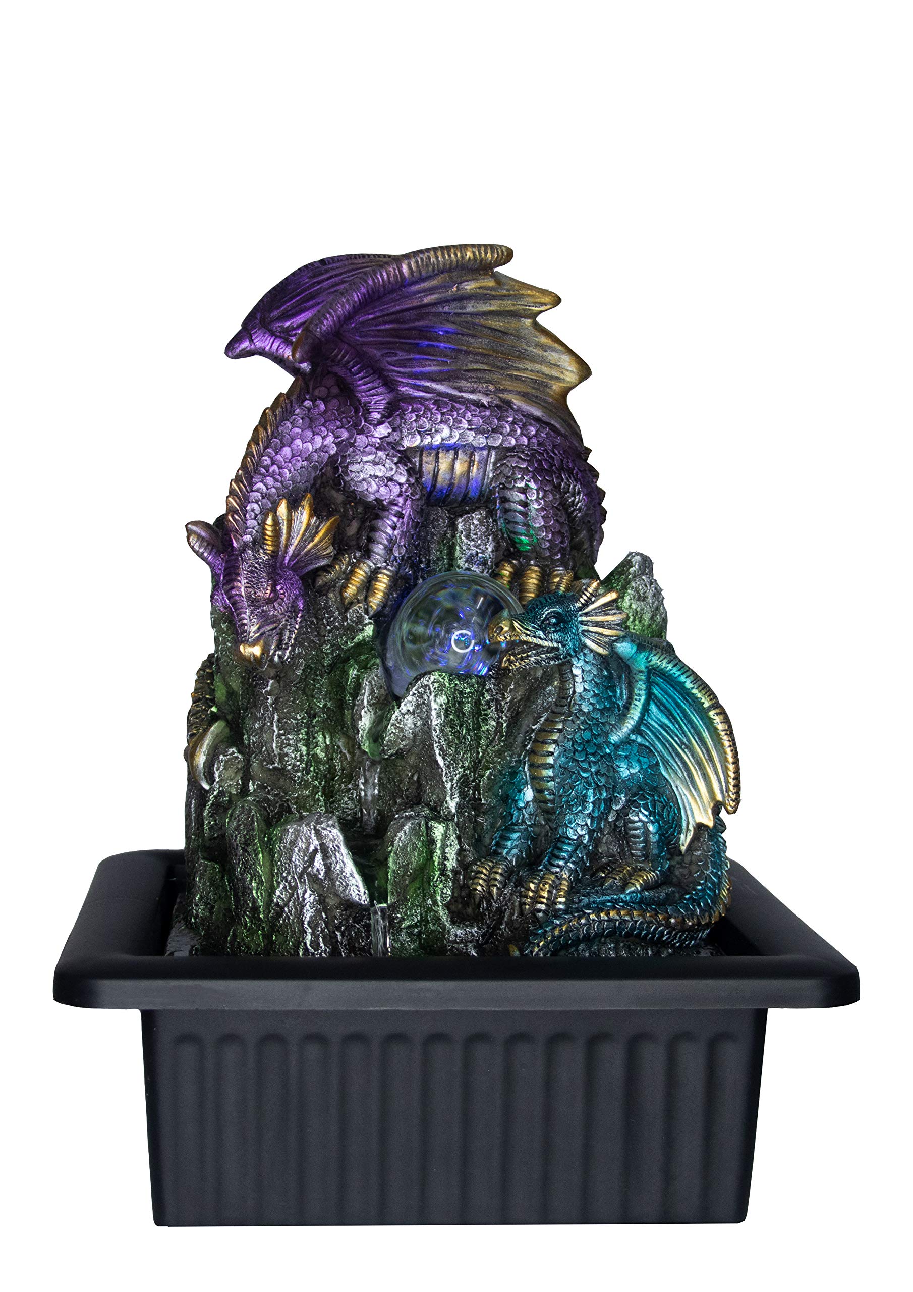 Dragon Lair Water Fountain with LED Light | Size 21 * 17.5 * 25 Cm | USB |