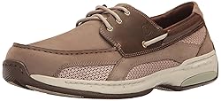 Dunham Men's Captain Boat Shoe, Taupe, 9 Narrow