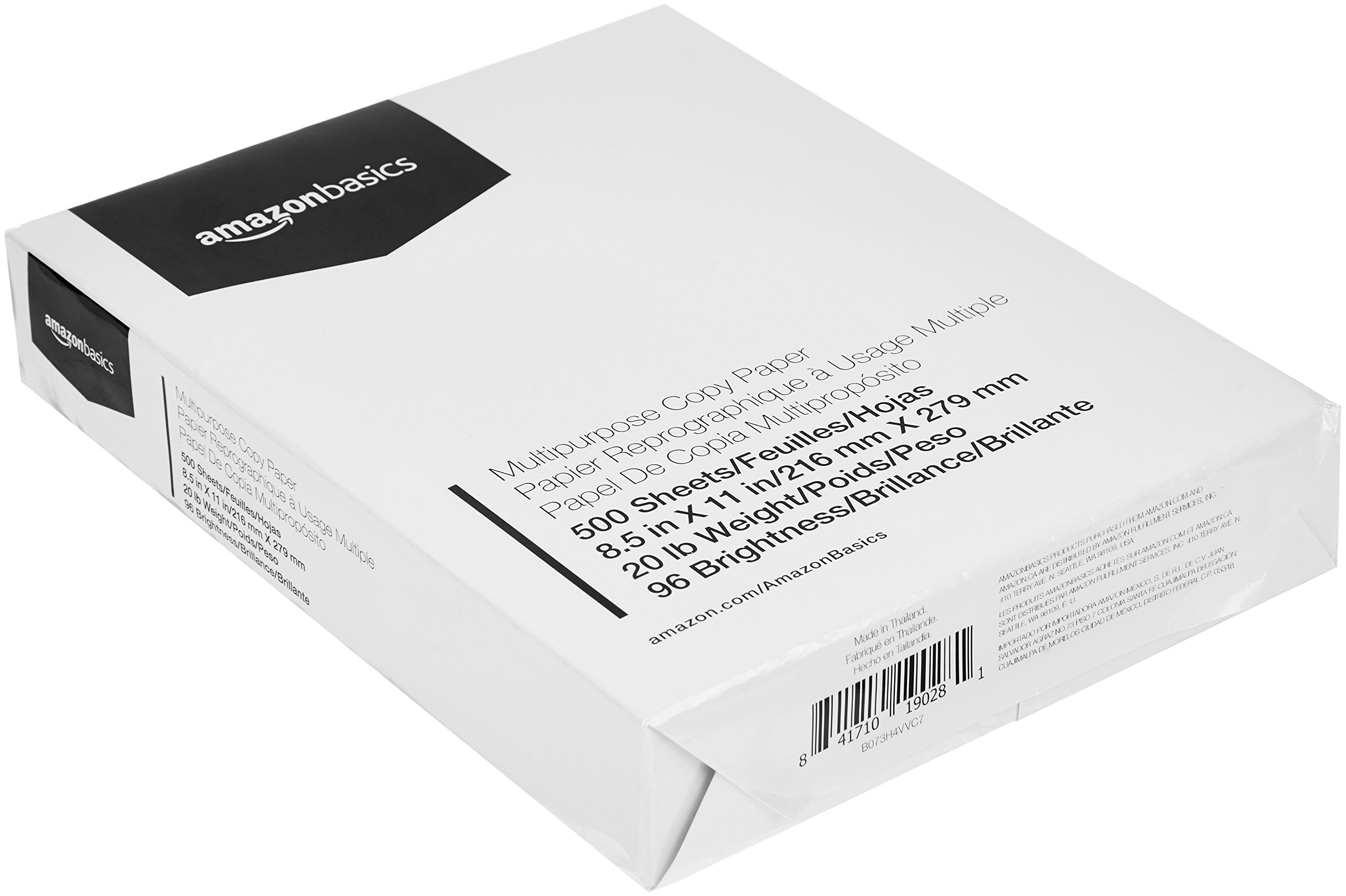 AmazonBasics Multipurpose Copy Printer Paper 96 Bright White, 8.5 x