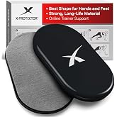 X-Protector Sliders for Working Out - 2 PCS - Double-Sided Exercise Sliders for Hard &amp; Carpeted Floors - Gliders for Exercising!