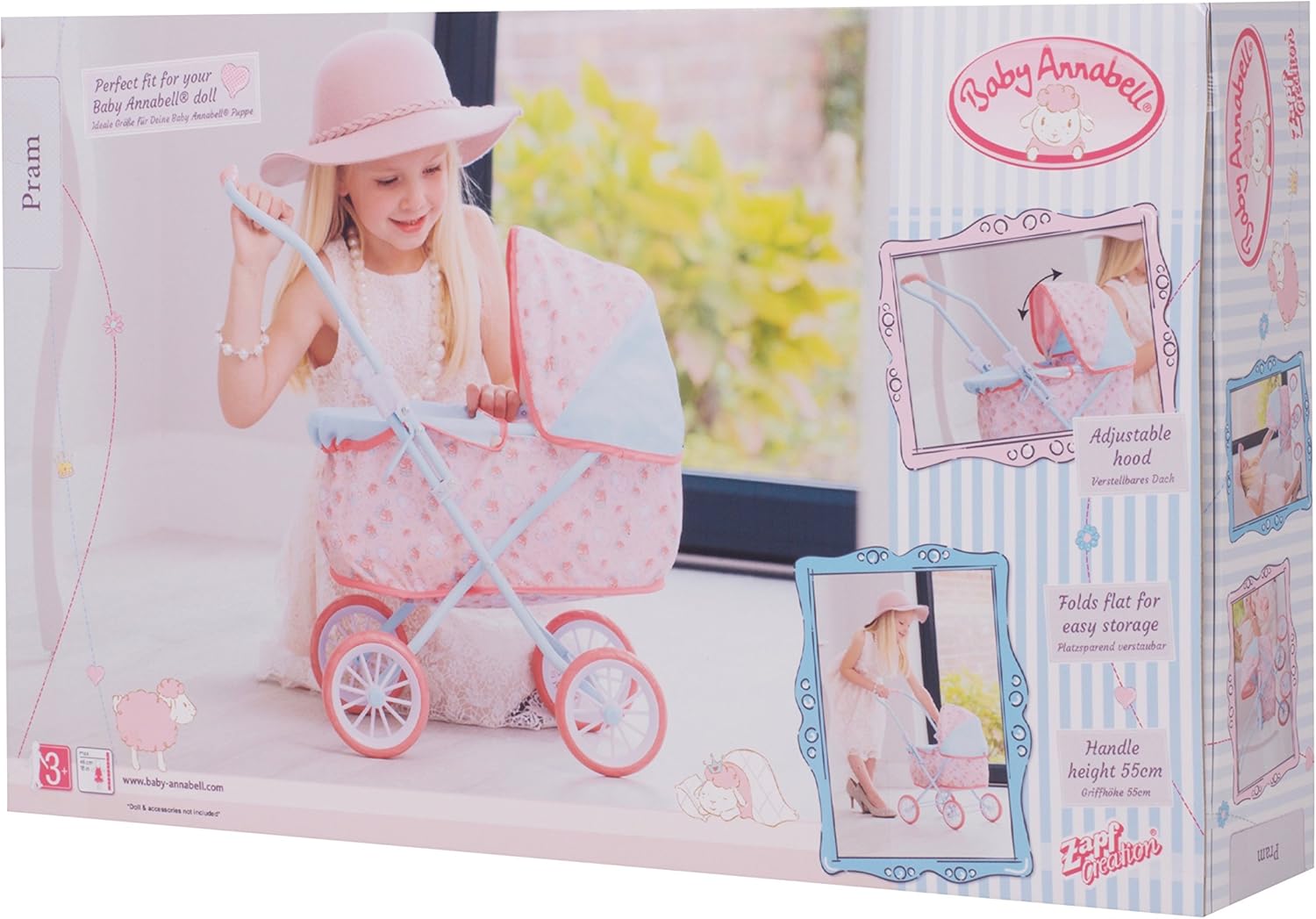 baby annabell my first pram