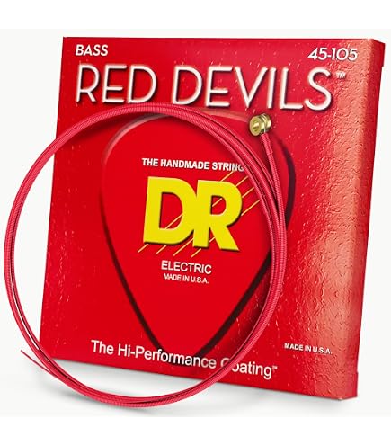 Amazon.com: DR Strings Red Devils Electric Bass Guitar Strings