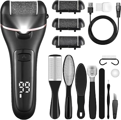 Bemece Electric Foot File Callus Remover 2 Speeds 1700/2000 RPM Waterproof