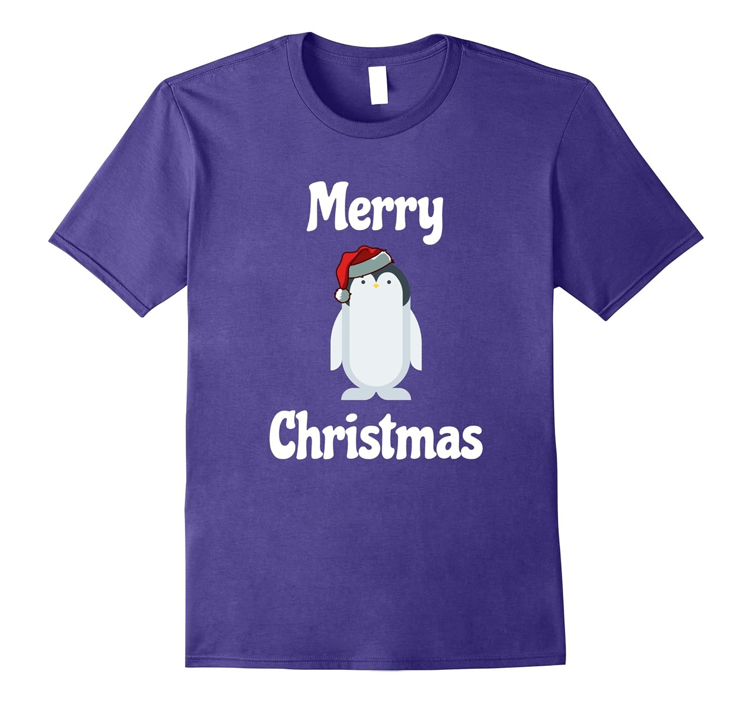 Cute Penguin Santa Christmas Xmas Holiday T-Shirt-ANZ