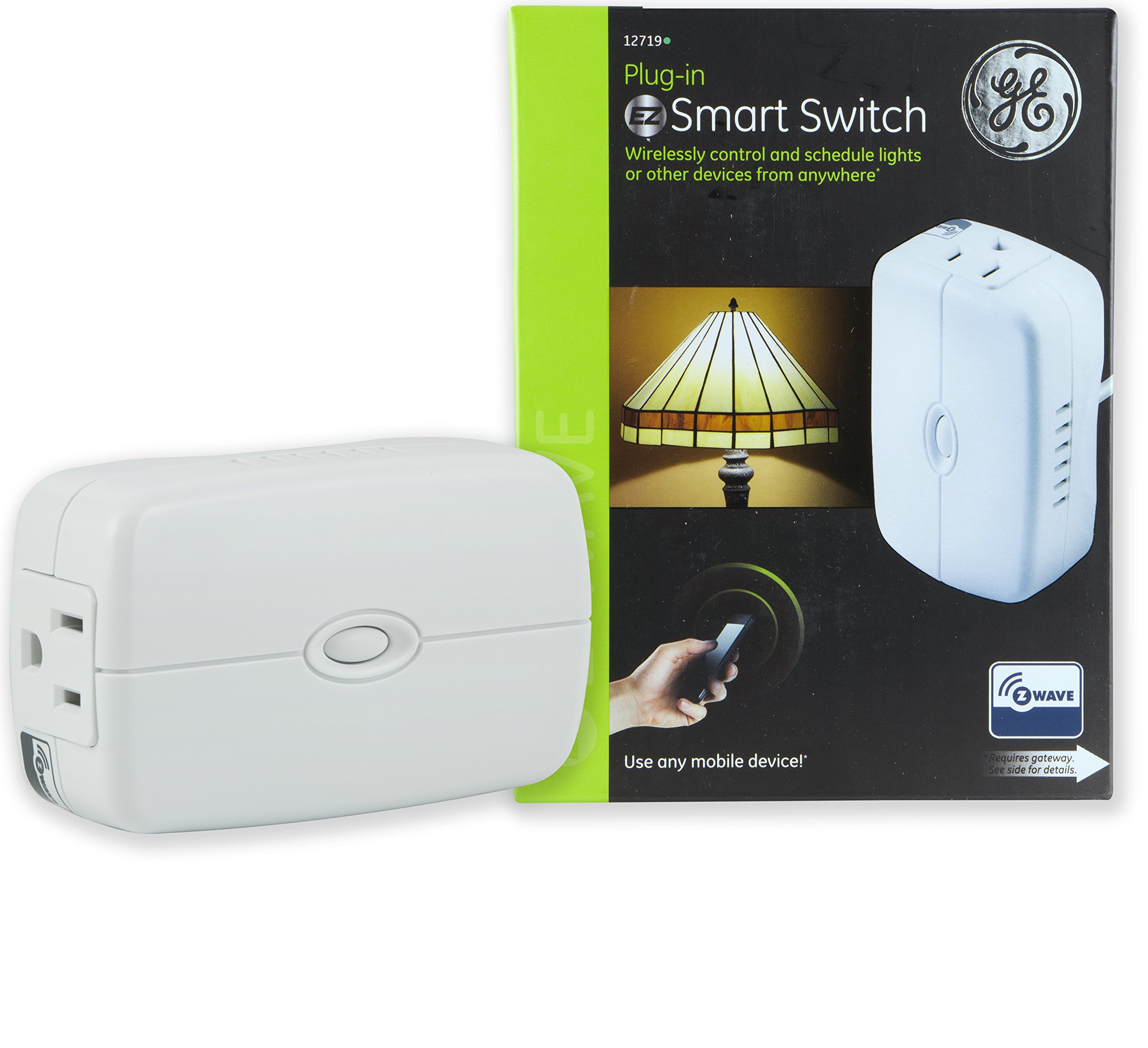 GE ZWave Wireless Smart Lighting Control Appliance Module, On/Off