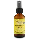 Vika's Essentials Certified Organic Facial Floral Toner for Dry Skin