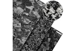 ARRIS 4mm Forged Carbon Fiber Sheet, 300 x 400 X 4.0MM Forged Carbon Composite Laminate Plate, 3K Real Carbon Fibre Board Available in 1.0MM 2.0MM 2.5MM 3.0MM 4.0MM Chopped Carbon