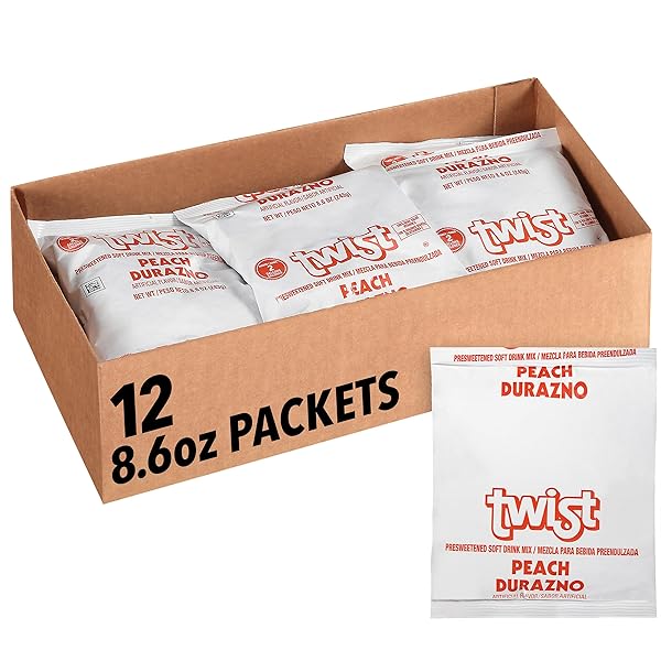 KOOL-AID TWIST PEACH DRINK SWEETENED POWDERED DRINK MIX,...