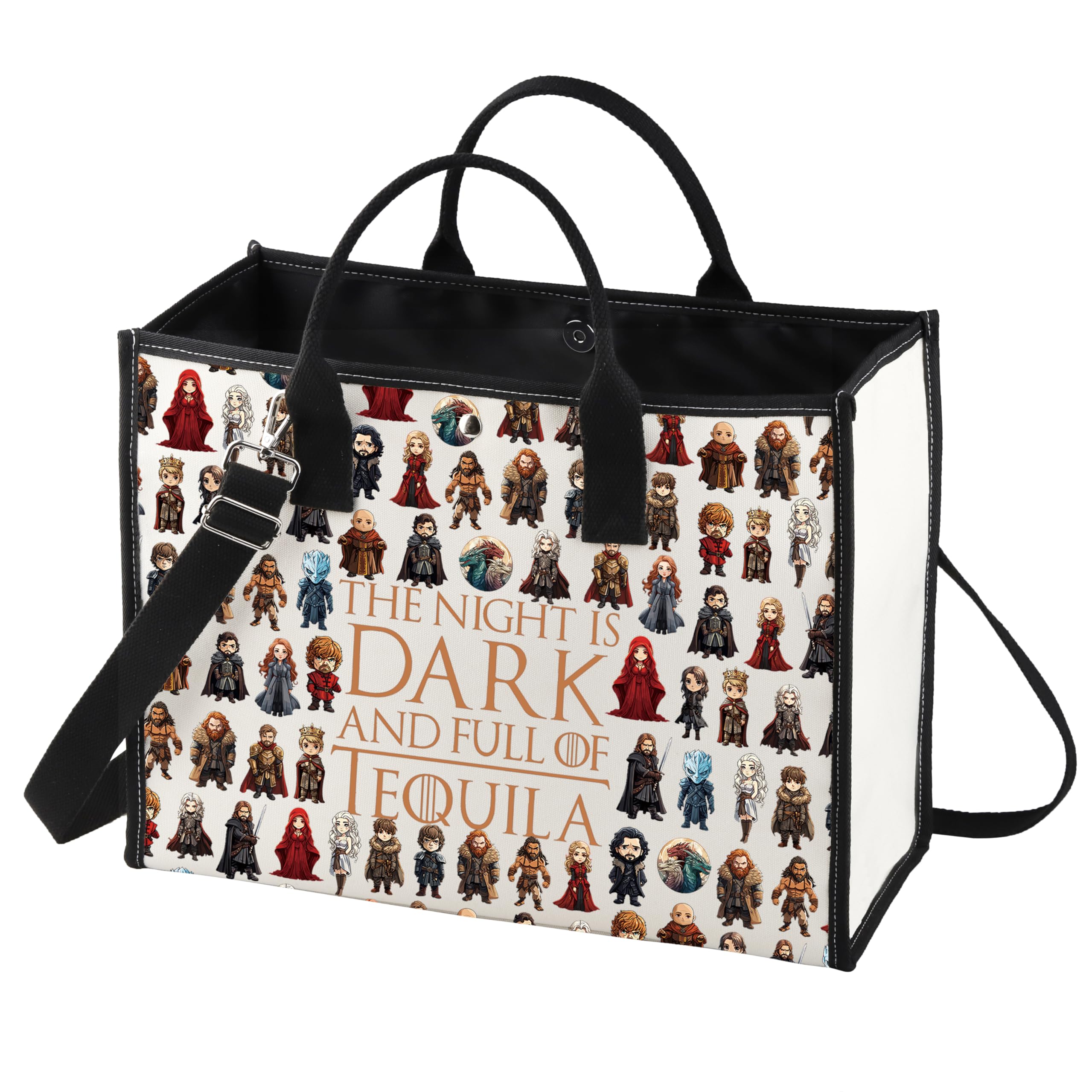 LEVLO Thrones Cosmetic Make Up Bag - Game Fans Gift - Night is Dark LT