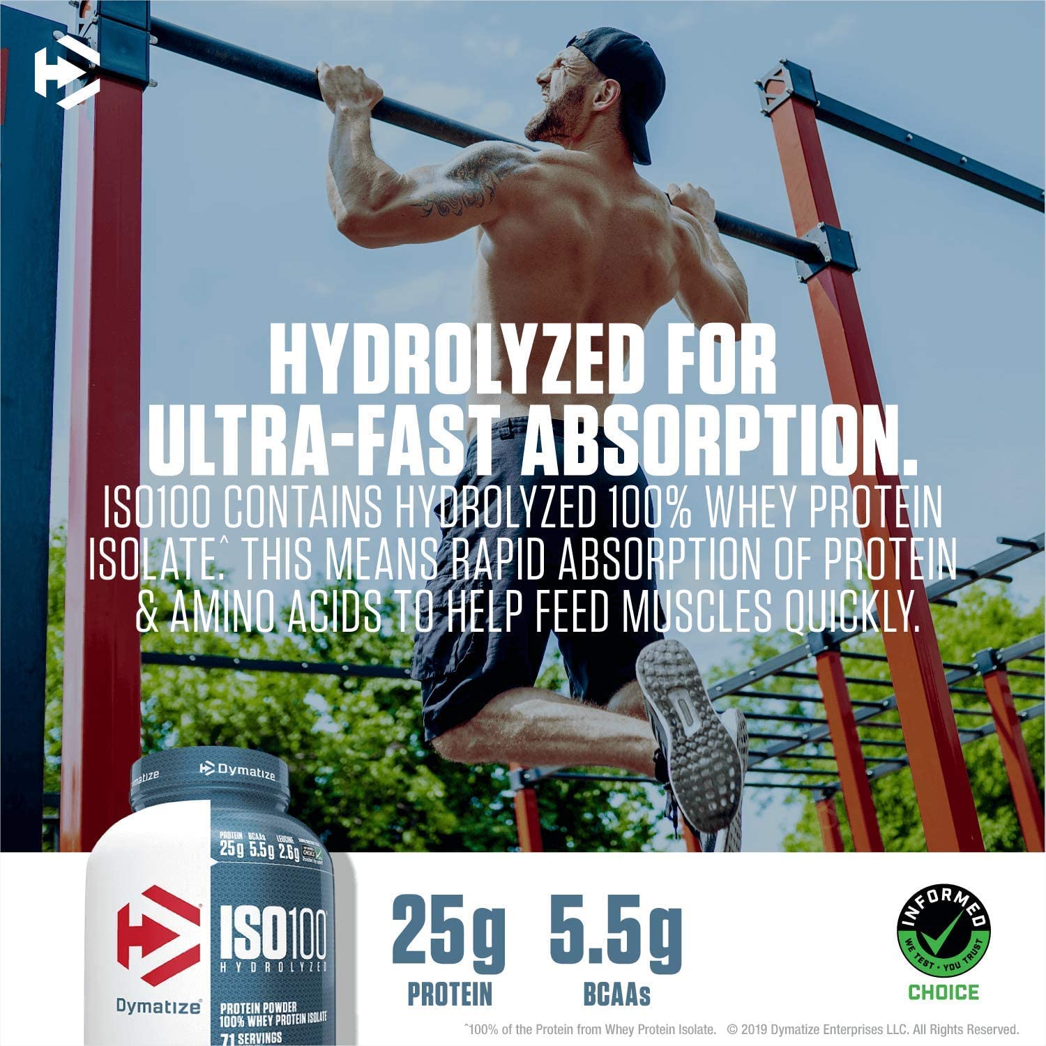 Dymatize ISO 100 Hydrolyzed Whey Protein Powder Isolate