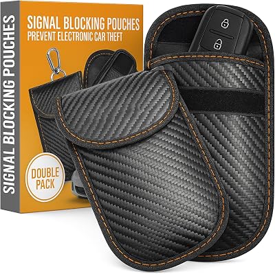 Xtremeauto Car Key Signal Blocker Pouch 2 Pack Faraday RFID Anti Theft