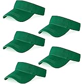 Marrywindix 5 Pieces Sport Wear Athletic Visor Sun Sports Visor Hat Visor Adjustable Cap for Women and Men (One Size)