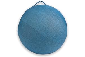 capuca Mega Ball Cover Only-Extra Large Equine Training 25-Inch Balls Covers for Horses Dogs Included Convenient Carry Handles （Blue）