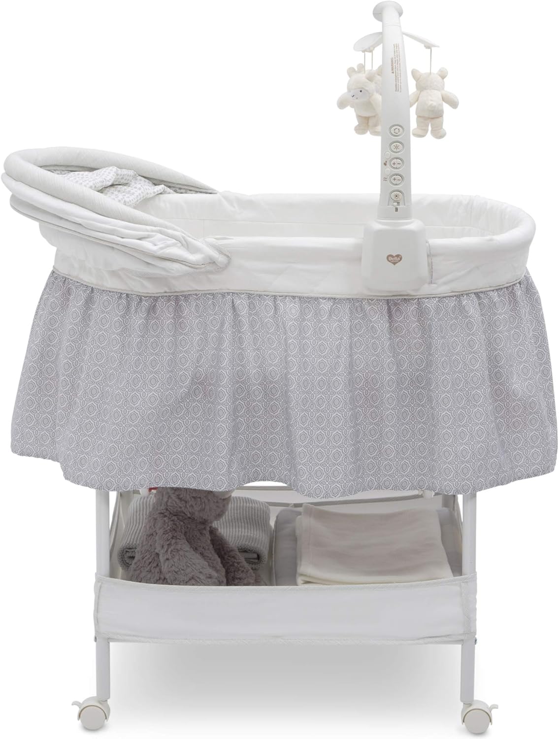 delta bassinet with light and music