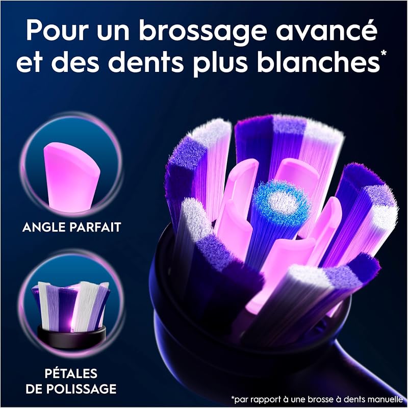 Brossettes de Rechange Radiant White, lot de 8, Noires