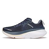 Saucony Women's Guide 18 Sneaker, Navy/Apricot, 8