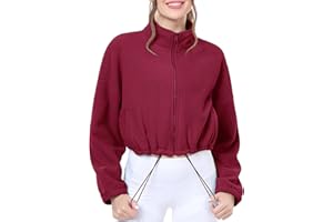 Davena Women's Reversible Sherpa Fleece Hoodie Jacket Zip Up Winter Fall Coat Warm Outwear with Pockets