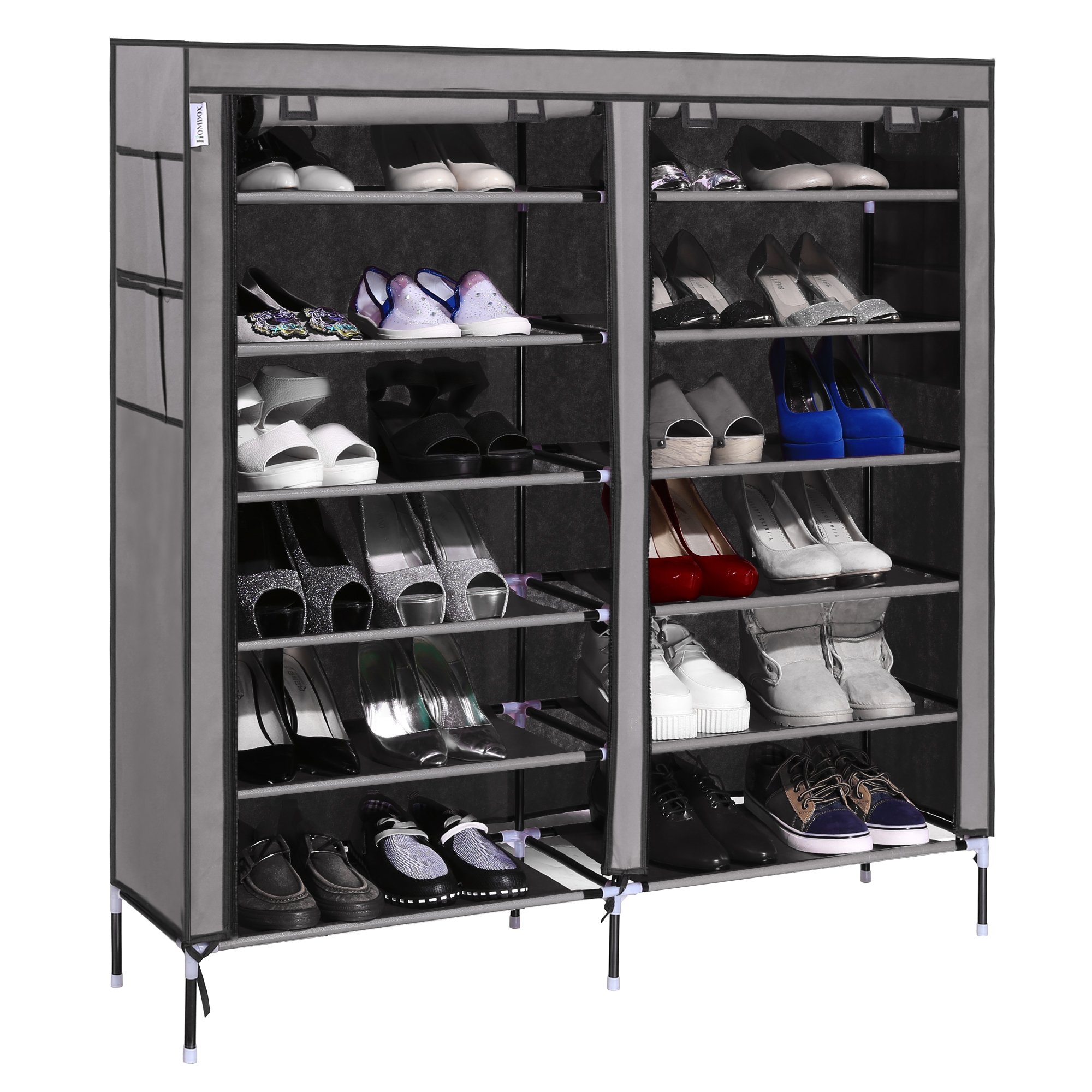 afferty 6 Layer 12 Grid Portable Shoe Rack Shelf Storage Organizer Cabinet for 30 Pairs Shoes(US STOCK)